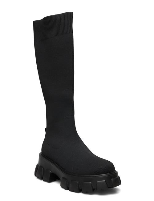 Se Bianco Biaprima Knee High Sock Boot Knit Bianco Black ved Booztlet