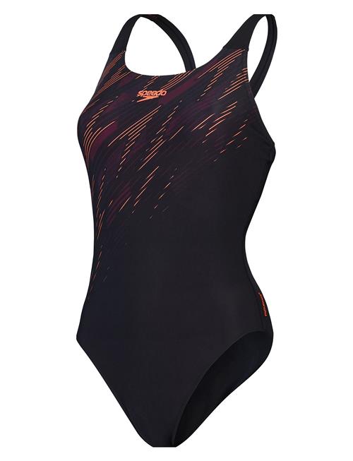 Speedo Womens Hyperboom Placement Muscleback Speedo Black