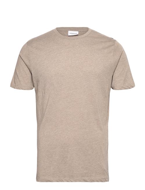 Lindbergh Basic Tee S/S In Melange Lindbergh Beige