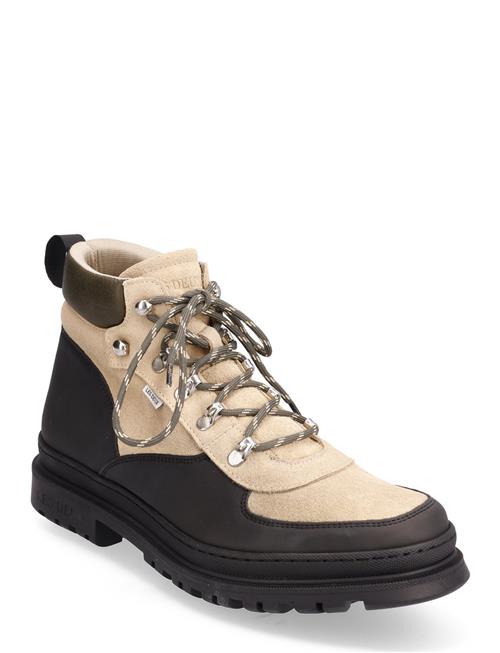 Se Les Deux Tyler Mid Hiking Boot Les Deux Beige ved Booztlet