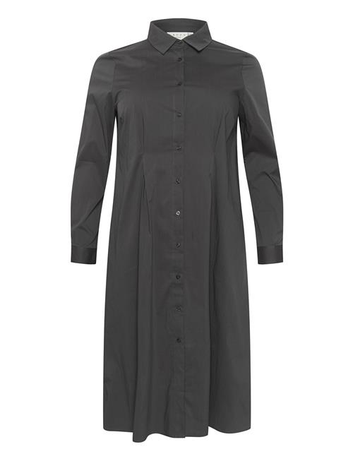 Kaffe Curve Kchenna Shirt Dress Kaffe Curve Grey