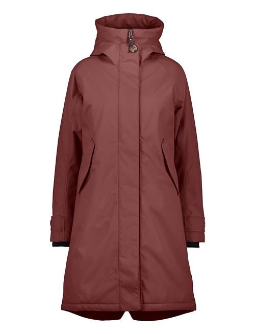 Luna Wns Parka 5 Didriksons Burgundy