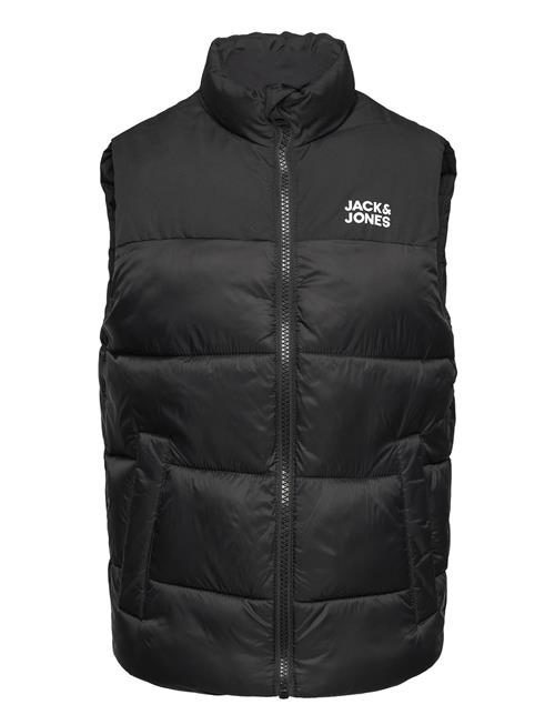 Se Jack & Jones Jjetoby Bodywarmer Collar Mni Jack & J S Black ved Booztlet