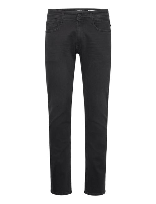 Se Replay Rocco Trousers Comfort Fit 99 Denim Replay Black ved Booztlet