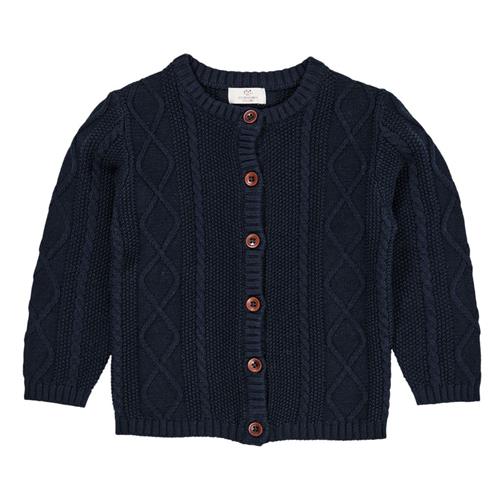 Copenhagen Colors Knitted Cardigan  Navy | Marine blå | 50 cm