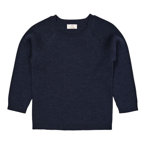 Copenhagen Colors Merino Classic Rib Blouse  Navy | Marine blå | 86 cm