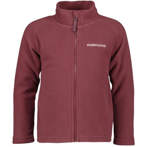 Didriksons MONTE KIDS FULL-ZIP 10  Rusty Wine | Rød | 80 cm