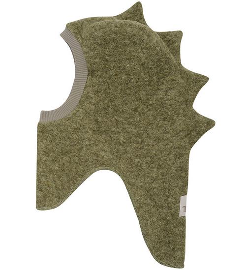 Se Huttelihut Elefanthue - Uld - 2-lags - Deep Lichen Green ved KidsWorld