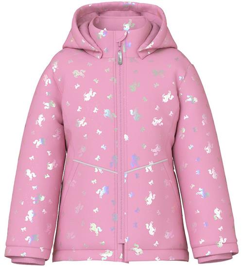 Se Name It Dynejakke - Noos - NmfMaxi - Moonlite Mauve/Unicorn ved KidsWorld