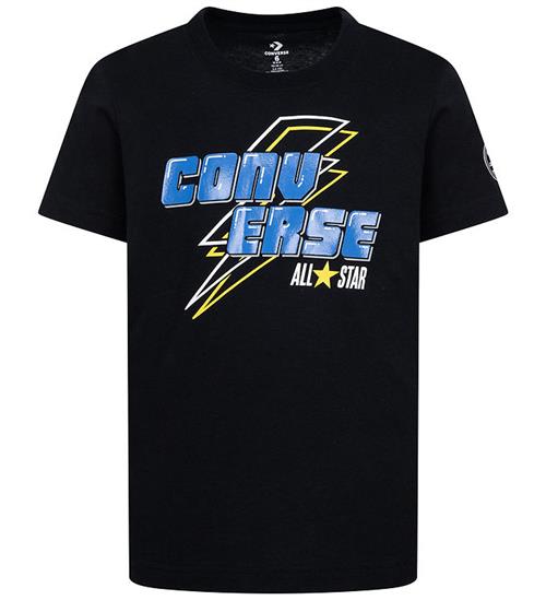Se Converse T-shirt - Lightning Bolt - Sort ved KidsWorld