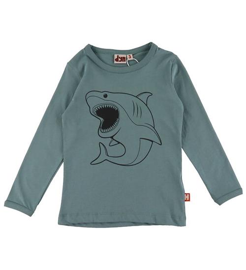 Se DYR-Cph Bluse - Dyrshedding - Blue Grey Outline Hvidhaj ved KidsWorld