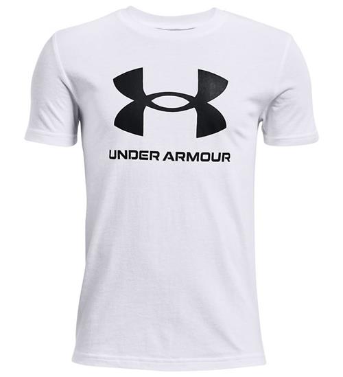 Under Armour Under Armour T-shirt - Sportstyle Logo - Hvid m. Sort