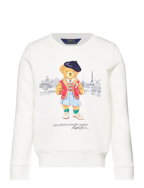 Se Ralph Lauren Kids Polo Bear Paris Fleece Sweatshirt Ralph Lauren Kids White ved Booztlet