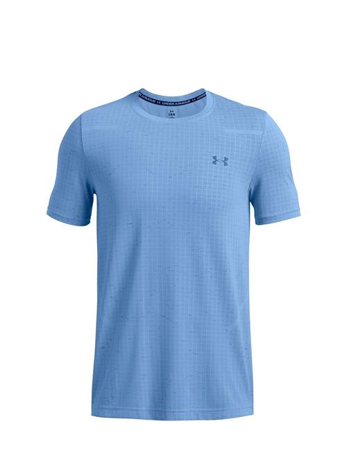 Se Under Armour Vanish Seamless Grid Ss Under Armour Blue ved Booztlet