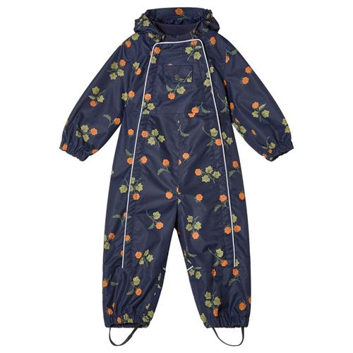 Kuling Milano Mønstret Skaloverall Med Multebærer Navyblå 104cm  Hvid  104 cm  Unisex