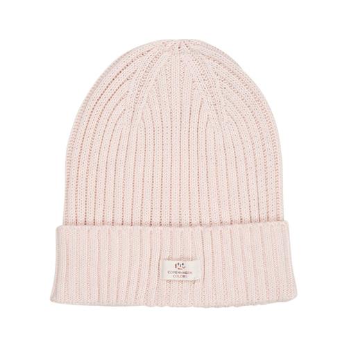 Copenhagen Colors Cotton Knitted Classic Beanie  Soft Pink | Lyserød | 53/54 cm