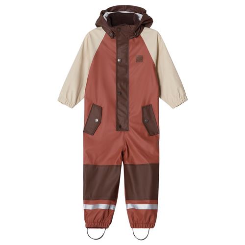 Se Kuling Edinburgh Kontrastfarvet Genanvendt Regndragt Warm Sienna/Brown | Brun | 98/104 cm ved Babyshop