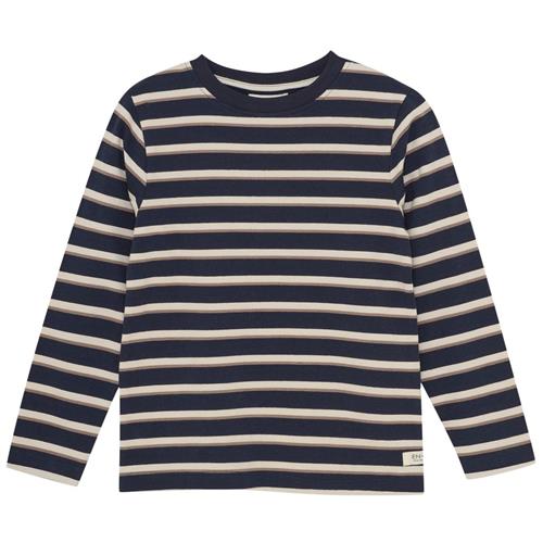 EnFant T-shirt LS Stripe  Parisian Night | Marine blå | 86 cm