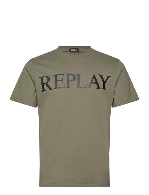 Replay T-Shirt Regular Pure Logo Replay Khaki