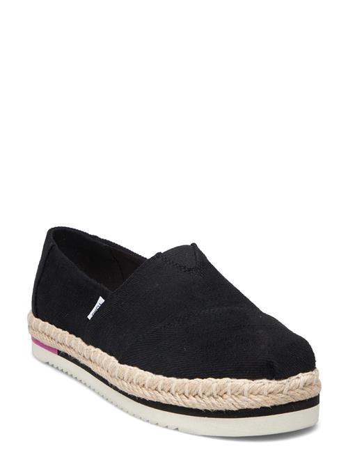 TOMS Alpargata Platform Rope TOMS Black