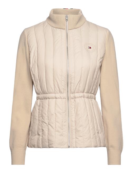 Tommy Hilfiger Lw Padded Knit Mix Jacket Tommy Hilfiger Beige