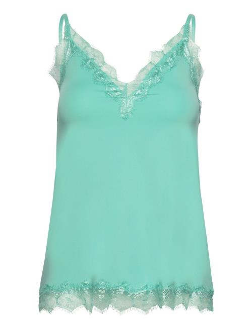 Se Rosemunde Rwbillie Lace Strap Top Rosemunde Blue ved Booztlet