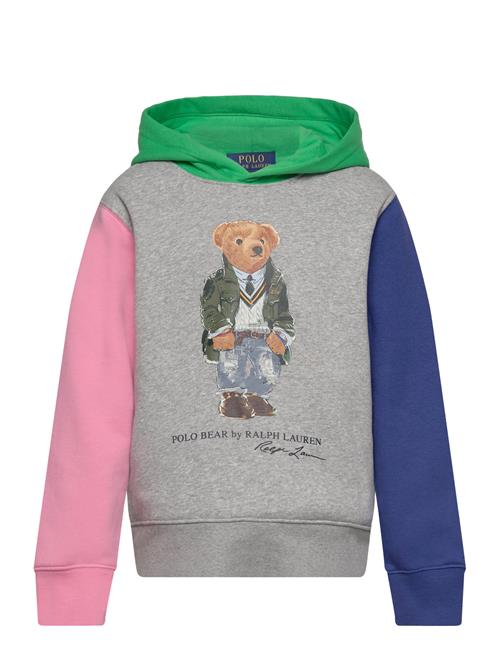 Ralph Lauren Kids Polo Bear Color-Blocked Fleece Hoodie Ralph Lauren Kids Patterned