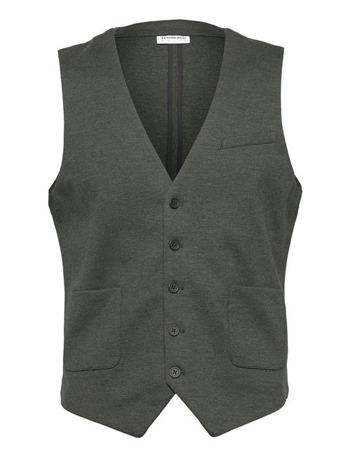 Se Lindbergh Superflex Knitted Waistcoat Lindbergh Green ved Booztlet