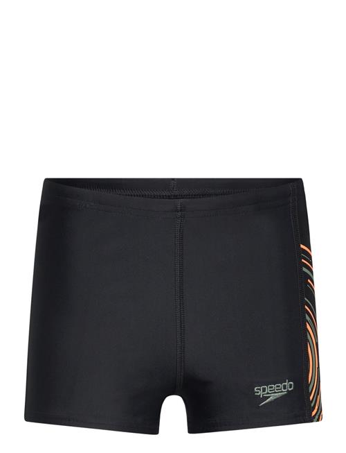 Speedo Boys Plastisol Placement Aquashort Speedo Black