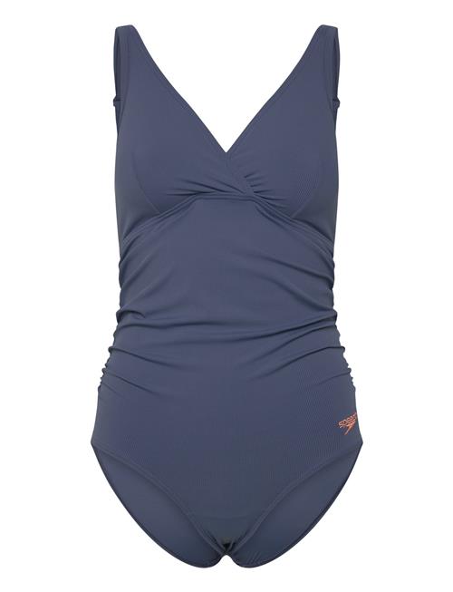 Speedo Womens V Neck Maternity U Back Speedo Blue