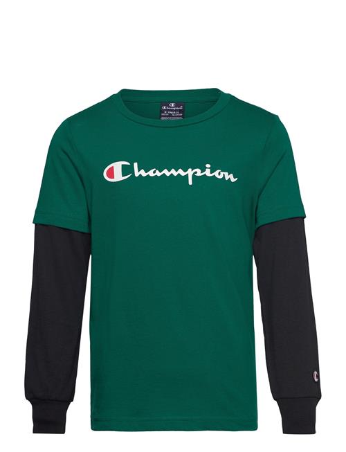 Se Champion Long Sleeve T-Shirt Champion Green ved Booztlet