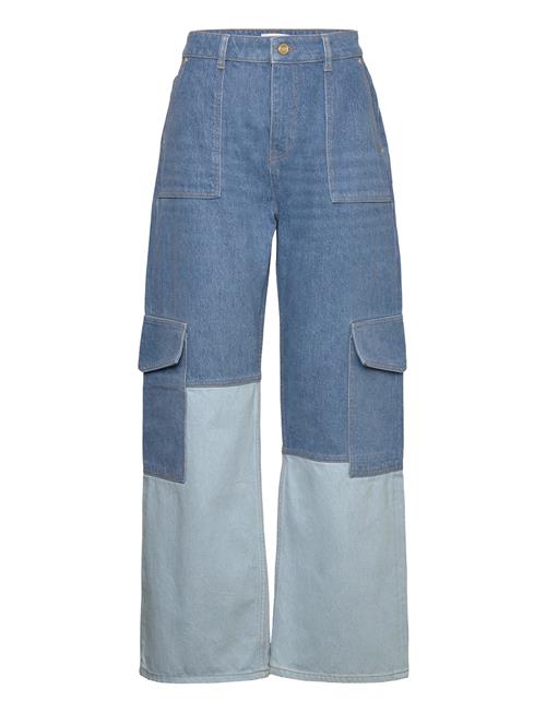 Ganni Overdyed Cutline Denim Ganni Blue