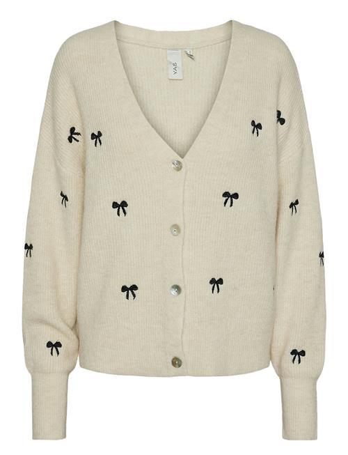 YAS Yasbow Ls Embroided Knit Cardigan S. YAS Cream