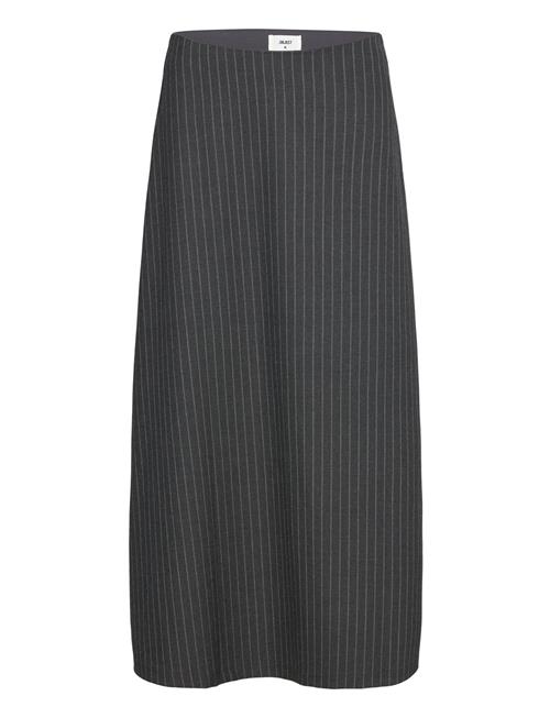 Object Objlisa Mw Long Volume Skirt Aop Div Object Grey