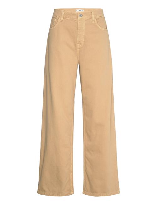 Low-Rise Loose-Fit Wideleg Jeans Mango Beige