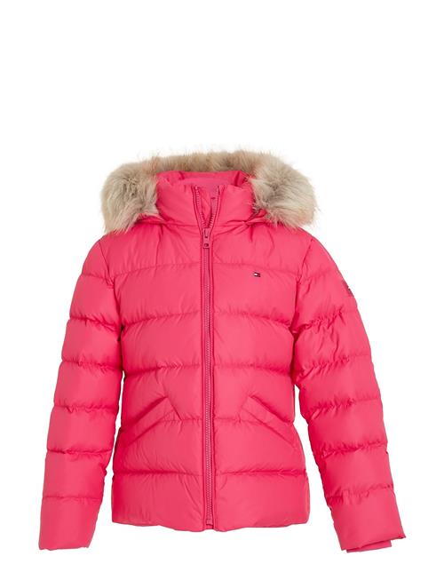 Tommy Hilfiger Essential Down Fur Hood Jacket Tommy Hilfiger Pink