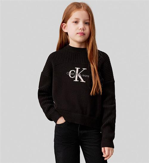 Se Calvin Klein Bluse - Strik - Monologo - CK Black ved KidsWorld