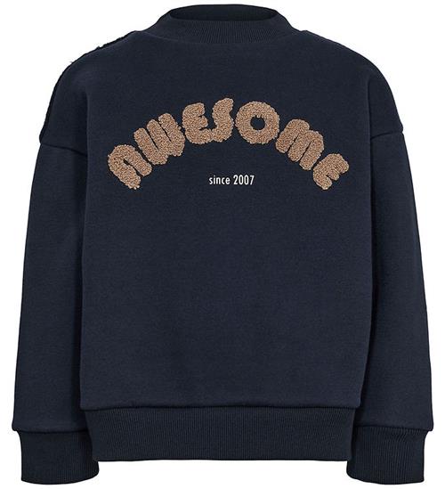 Se Sofie Schnoor Sofie Schnoor Sweatshirt - Dark Blue m. Print ved KidsWorld