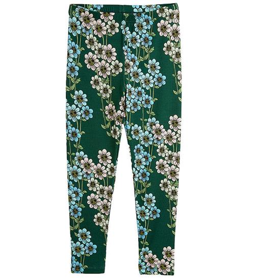 Mini Rodini Mini Rodini Leggings - Daisys aop - GrÃ¸n