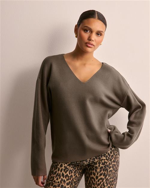 Mercer Amsterdam - Brun - Objreynard V-Neck Pullover Noos