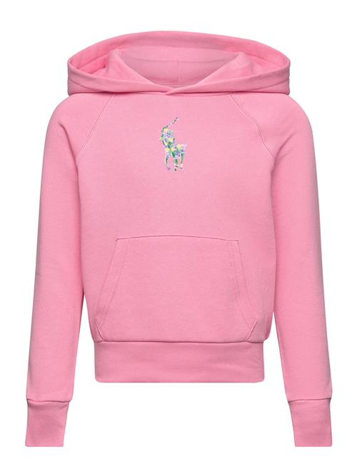 Ralph Lauren Kids Floral Big Pony Terry Hoodie Ralph Lauren Kids Pink