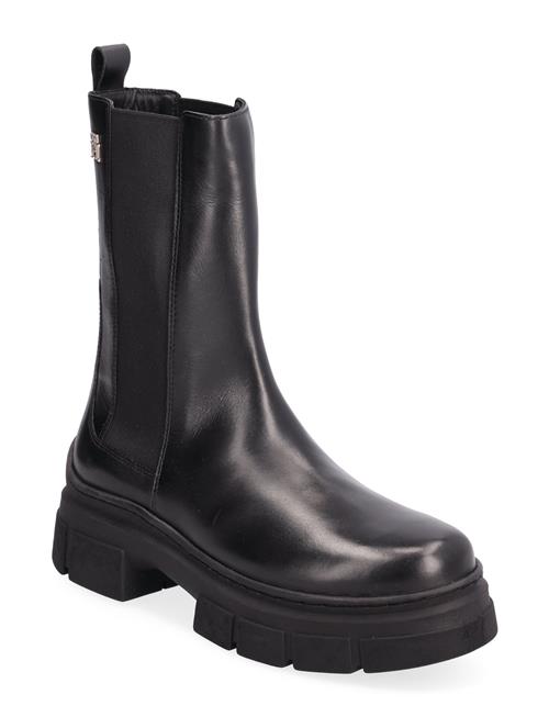 Se Tommy Hilfiger Essential Leather Chelsea Boot Tommy Hilfiger Black ved Booztlet