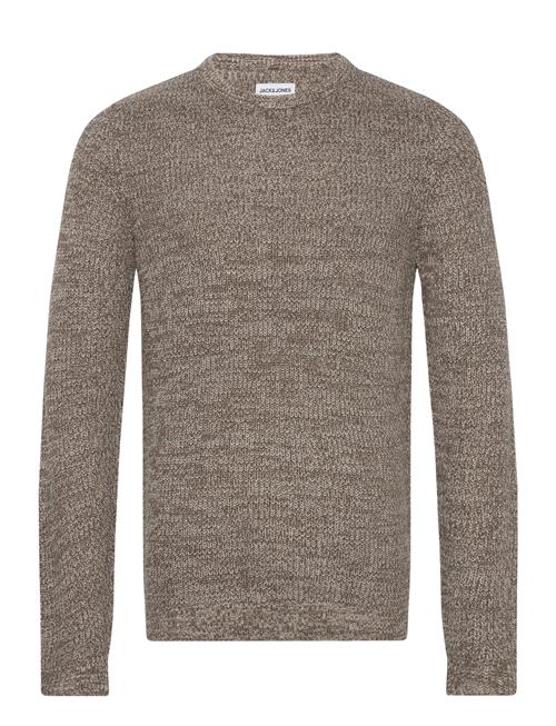 Se Jack & Jones Jjelewis Knit Crew Neck Sn Jack & J S Grey ved Booztlet