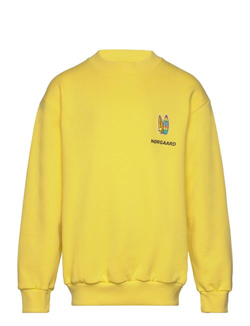 Mads Nørgaard Organic Sweat Sonar Badge Sweatshirt Mads Nørgaard Yellow