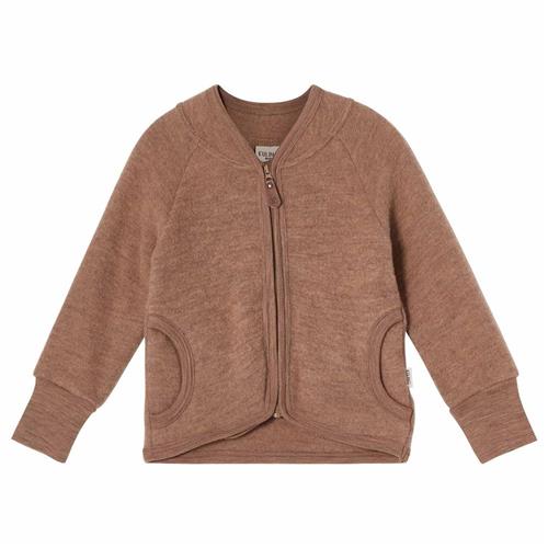 Se Kuling Adelaide Uldfleecejakke Walnut Melange 86/92 cm  Brun  86/92 cm  Unisex ved Babyshop