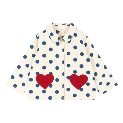 Se Konges Sløjd Nola Shirt Jacket Gots - Blue Dot | Blå | 3 years ved Babyshop