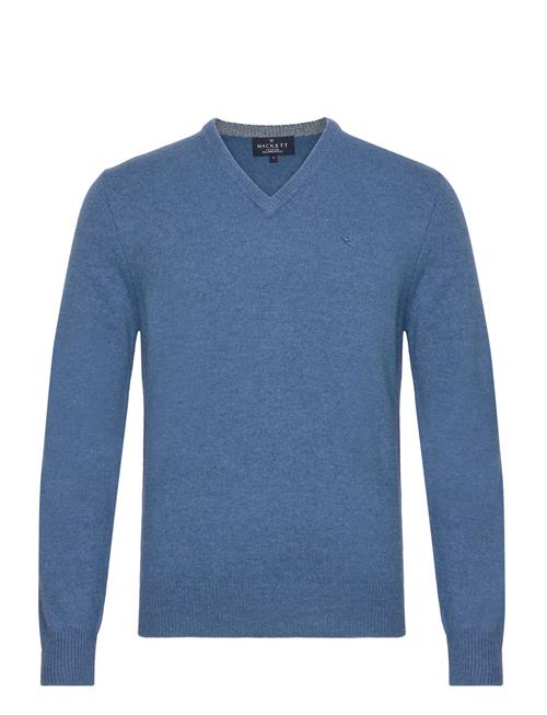 Hackett London Lambswool V Neck Hackett London Blue