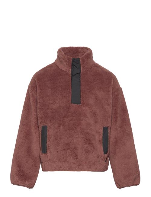 Se Jack Wolfskin Teen Halfzip Fleece G Jack Wolfskin Burgundy ved Booztlet