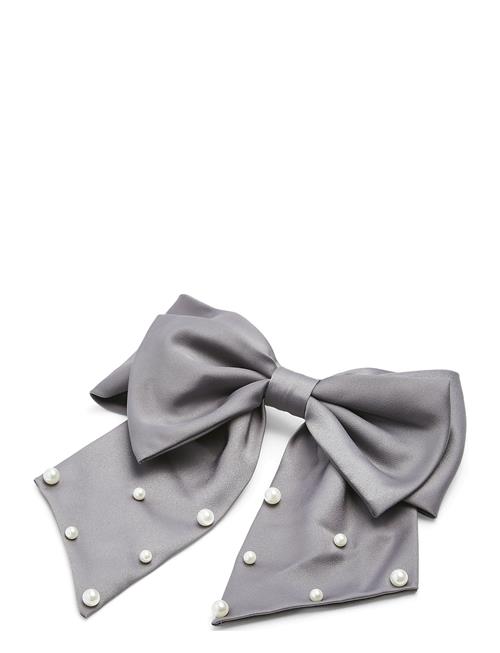 Pcrapu Bow Hairclip Pieces Grey