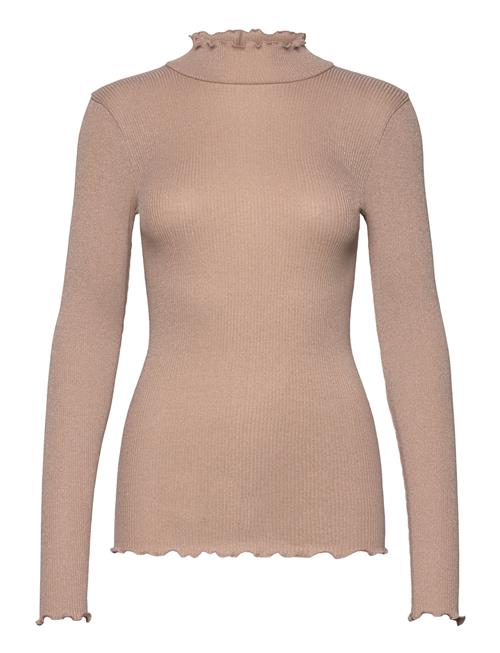 Se Rosemunde Boston Turtleneck W/Lyrex Rosemunde Beige ved Booztlet